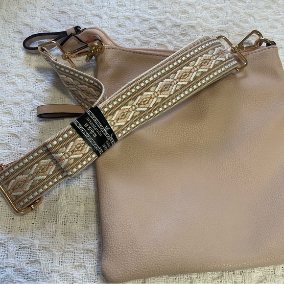 Elegant Soft Pink Crossbody Bag~ Purse is Tommy Hilfiger ~Straps Replaced - Picture 8 of 10